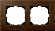 Рамка универсальная Schneider Electric Merten M-Elegance 2-м. дерево орех 
