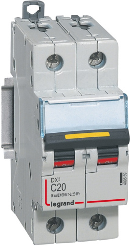 Выключатель автоматический Legrand DX3-E 10000 2п 20А C 16кА