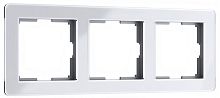 Рамка универсальная Werkel Acrylic 3-м. стекло белый