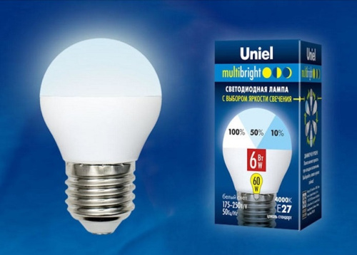 Лампа светодиодная Uniel Multibright G45 Шар Е27 220В 6Вт 4200К 3 режима 45х82мм, Uniel, купить, цена, доставка, безопасность Лампа светодиодная Uniel Multibright G45 Шар Е27 220В 6Вт 4200К 3 режима 45х82мм Uniel — купить по цене от 300 ₽ | ПрофБезопасность
