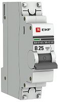 Выключатель автоматический EKF PROxima ВА47-63 1п 25А B 6кА