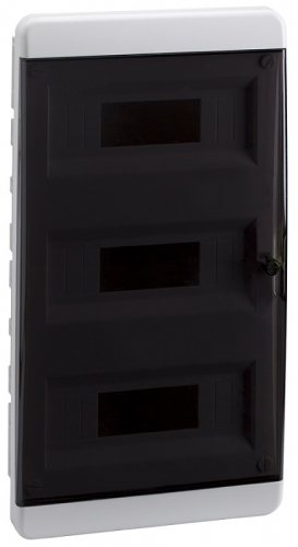 Бокс пластиковый Кэаз OptiBox ЩРВ-П-36 P-BVK-2-36-IP41 (535х290х102мм) IP40 прозрачная дверца