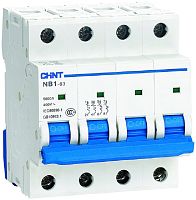 Выключатель автоматический CHINT NB1-63 4п 6А D 6кА