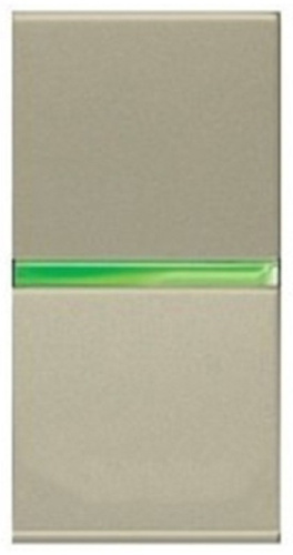 Выключатель кнопочный с подсветкой без рамки ABB Niessen Zenit 1-кл. 1 мод. N2104.5 CV шампань ABB — купить по цене от 1&nbsp;583 ₽ | ПрофБезопасность