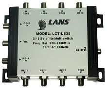 Мультисвитч оконечный Lans LCT-LS 38 LANS — купить по цене от 6&nbsp;825 ₽ | ПрофБезопасность