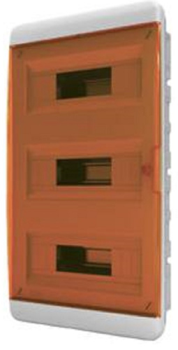 Бокс пластиковый Tekfor ЩРВ-П-36 BVO 40-36-1 (535х290х102мм) IP41 оранжевая дверца