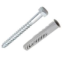 Дюбель Fischer UX 10X60 + шуруп (4 шт). пакет 126961