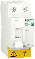 Выключатель дифференциального тока УЗО Schneider Electric Resi9 2п 63А 30мА 6кА тип AC 