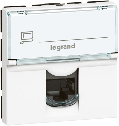 Розетка компьютерная UTP Legrand Mosaic для кабель-канала Metra 1-м. 2 мод. RJ45 5e белый Legrand — купить по цене от 1&nbsp;024 ₽ | ПрофБезопасность