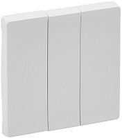 Лицевая панель Legrand Valena Life для 3-кл. выключателя белый