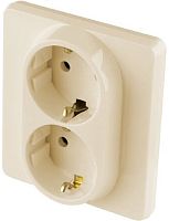 Розетка с заземлением без рамки Legrand Inspiria 1-м. 2 мод. слоновая кость