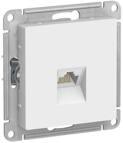 Розетка компьютерная без рамки Systeme Electric AtlasDesign 1-м. RJ45 5e белый
