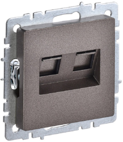 Розетка компьютерная без рамки IEK Brite РК10-2-БрТБ 2-м. RJ45+RJ45 5e темная бронза, IEK, купить, цена, доставка, безопасность Розетка компьютерная без рамки IEK Brite РК10-2-БрТБ 2-м. RJ45+RJ45 5e темная бронза IEK — купить по цене от 1 090 ₽ | ПрофБезопасность