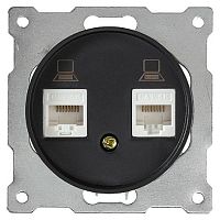 Розетка компьютерная без рамки OneKeyElectro Florence 2-м. RJ45 5e черный OneKey — купить по цене от 330 ₽ | ПрофБезопасность