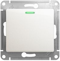 Выключатель с подсветкой без рамки Systeme Electric Glossa 1-кл. перламутр Systeme Electric — купить по цене от 513 ₽ | ПрофБезопасность