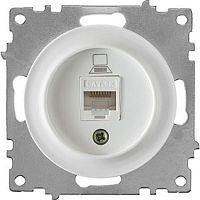Розетка компьютерная без рамки OneKeyElectro Florence 1-м. RJ45 5e белый OneKey — купить по цене от 220 ₽ | ПрофБезопасность