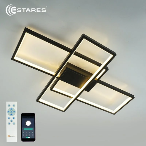 Светильник светодиодный (Люстра) ESTARES SVEN 65W 3S-APP-500x360x80-BLACK/WHITE-220-IP20, Estares, купить, цена, доставка, безопасность Светильник светодиодный (Люстра) ESTARES SVEN 65W 3S-APP-500x360x80-BLACK/WHITE-220-IP20 Estares — купить по цене от 3 800 ₽ | ПрофБезопасность
