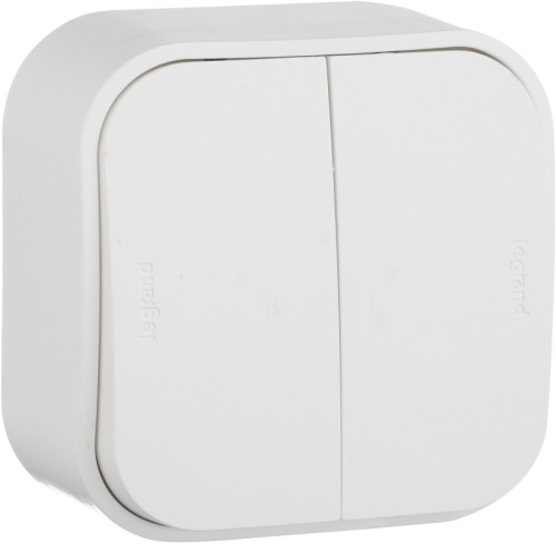 Переключатель накладной Legrand Quteo 2-кл. проходной белый, Legrand, купить, цена, доставка, безопасность Переключатель накладной Legrand Quteo 2-кл. проходной белый Legrand — купить по цене от 231 ₽ | ПрофБезопасность