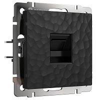 Розетка компьютерная без рамки Werkel Hammer 1-м. RJ45 5e черный