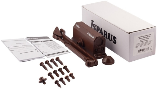Дверной доводчик Нора-М 410 Isparus коричневый фото 2