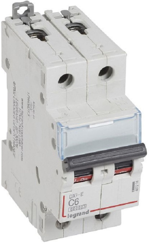 Выключатель автоматический Legrand DX3-E 6000 2п 6А C 6кА