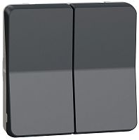 Переключатель без рамки Schneider Electric Mureva Styl 2-кл. проходной IP55 антрацит