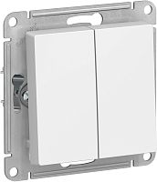 Выключатель кнопочный без рамки Systeme Electric AtlasDesign 2-кл. белый Systeme Electric — купить по цене от 467 ₽ | ПрофБезопасность