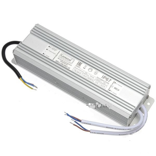 Блок питания для светодиодной ленты General 12В 150Вт IP67 GDLI-150-IP67-12 General — купить по цене от 2&nbsp;300 ₽ | ПрофБезопасность
