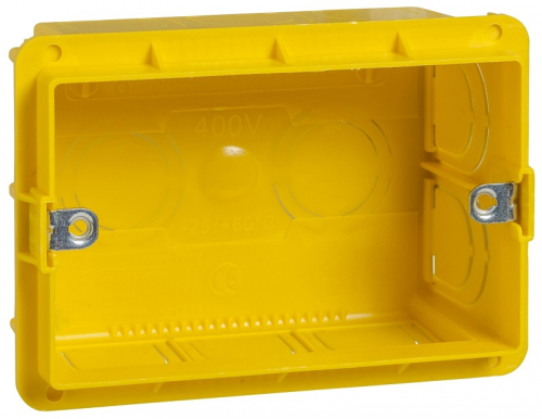 Коробка установочная Schneider Electric Unica Modular 3 мод. желтый картинка