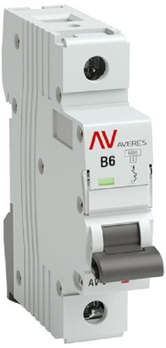 Выключатель автоматический EKF Averes AV-6 1п 6А B 6кА