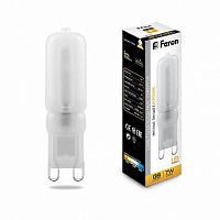 Лампа светодиодная Feron LB-431 JCD Капсула G9 220В 7Вт 3000К Feron — купить по цене от 200 ₽ | ПрофБезопасность