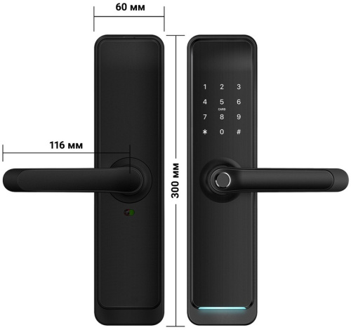 Электронный замок Novicam Smart Fast BLACK фото 13