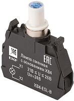 Ламповый блок подсветки светодиодный EKF PROxima XB4 24В синий