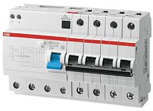 Автомат дифференциального тока АВДТ ABB DS204 4п 50А 30мА 6,0кА C тип AC