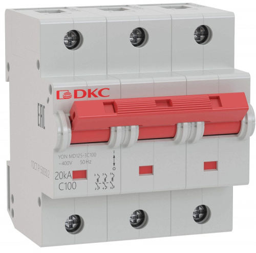 Выключатель автоматический DKC YON MD125 3п 100А C 20кА