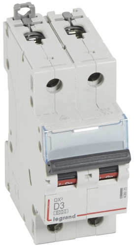 Выключатель автоматический Legrand DX3-E 6000 2п 3А D 10кА