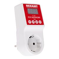 Реле напряжения Rexant «вилка-розетка» c дисплеем 16А УЗИП