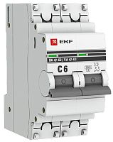 Выключатель автоматический EKF PROxima ВА47-63 2п 6А C 6кА