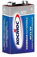 Элемент питания Космос 6F22 (1S) крона солевая KOC6F22 (батарейка)