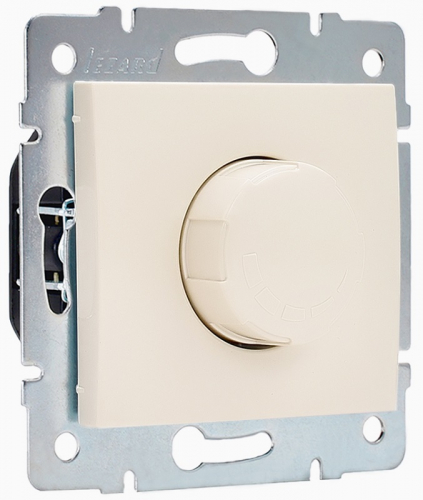 Светорегулятор поворотный без рамки Lezard Karina 40-1000Вт кремовый картинка