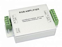 Повторитель усилитель сигнала SW-Group AMP-RGB-18A 12В/24В 6А 216/432Вт IP20 Алюминий  SW-Group — купить по цене от 1&nbsp;200 ₽ | ПрофБезопасность