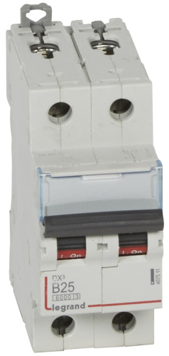 Выключатель автоматический Legrand DX3-E 6000 2п 25А B 10кА