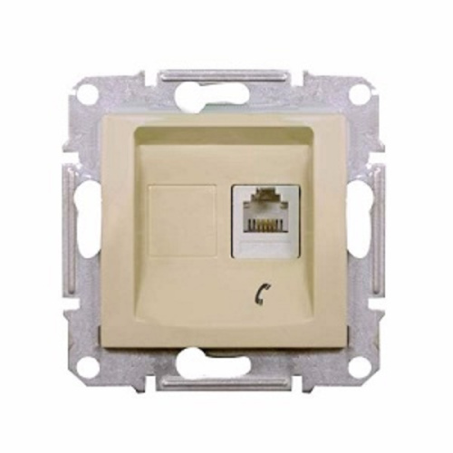 Розетка телефонная без рамки Schneider Electric Sedna 1-м. RJ11 бежевый, Schneider Electric, купить, цена, доставка, безопасность фото 2 Розетка телефонная без рамки Schneider Electric Sedna 1-м. RJ11 бежевый Schneider Electric — купить по цене от 506 ₽ | ПрофБезопасность фото 2