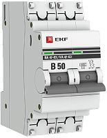 Выключатель автоматический EKF PROxima ВА47-63 2п 50А B 6кА