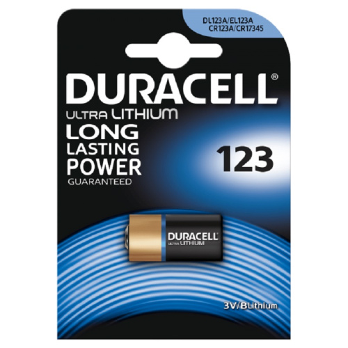 Элемент питания Duracell CR123 BL1 (цена за 1 шт.) (батарейка)