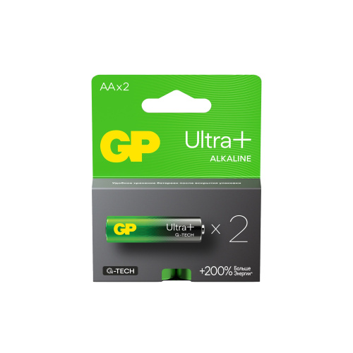 Элемент питания GP LR6 Ultra Plus Alkaline G-TECH 15AUPA21-2CRSB2 2 шт (упак) AA (батарейка), GP, купить, цена, доставка, безопасность Элемент питания GP LR6 Ultra Plus Alkaline G-TECH 15AUPA21-2CRSB2 2 шт (упак) AA (батарейка) GP — купить по цене от 150 ₽ | ПрофБезопасность
