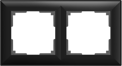 Рамка универсальная Werkel Fiore 2-м. черный матовый картинка фото 2