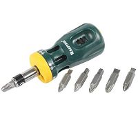 Отвертка реверсивная с битами Kraftool BIT LOCK, 12-в-1