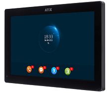 Монитор видеодомофона Atis AT-I-M1012F/IW черный  Atix — купить по цене от 18&nbsp;860 ₽ | ПрофБезопасность
