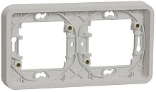 Рамка горизонтальная Schneider Electric Mureva Styl 2-м. IP55 белый